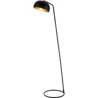 Bronx Floor Lamp - Matt Black, Antique Brass alternate view