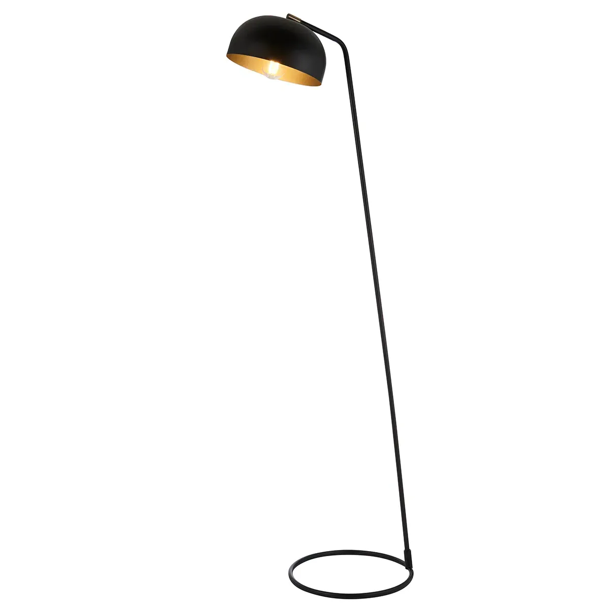 Bronx Floor Lamp - Matt Black, Antique Brass product