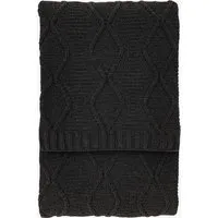 Cable Knit Throw - Grey, Chenille alternate view