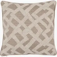 Cairo Jacquard Cushion - Natural by Perch & Parrow, alternate view