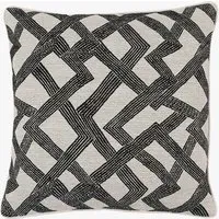 Cairo Jacquard Cushion - Slate by Perch & Parrow, image 2