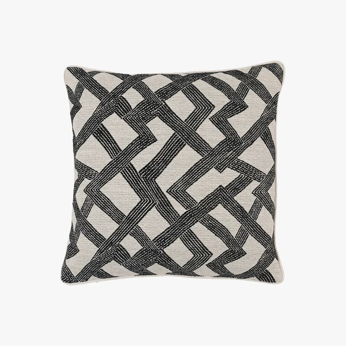 Cairo Jacquard Cushion - Slate by Perch & Parrow