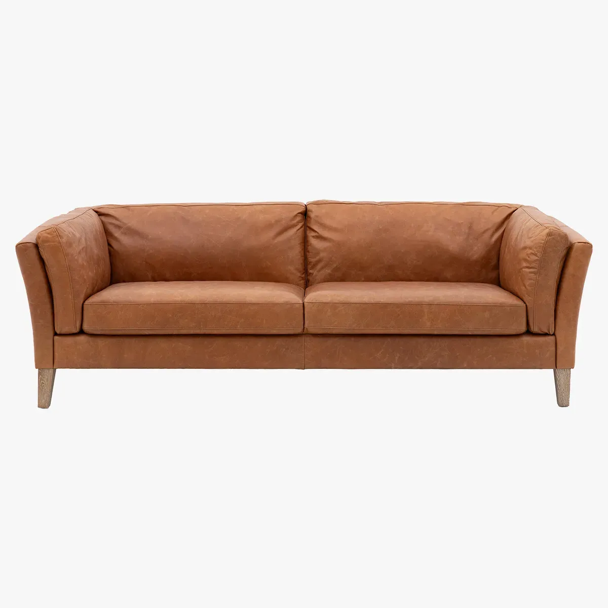 Cameron 3-Seater Sofa - Brown, Leather product
