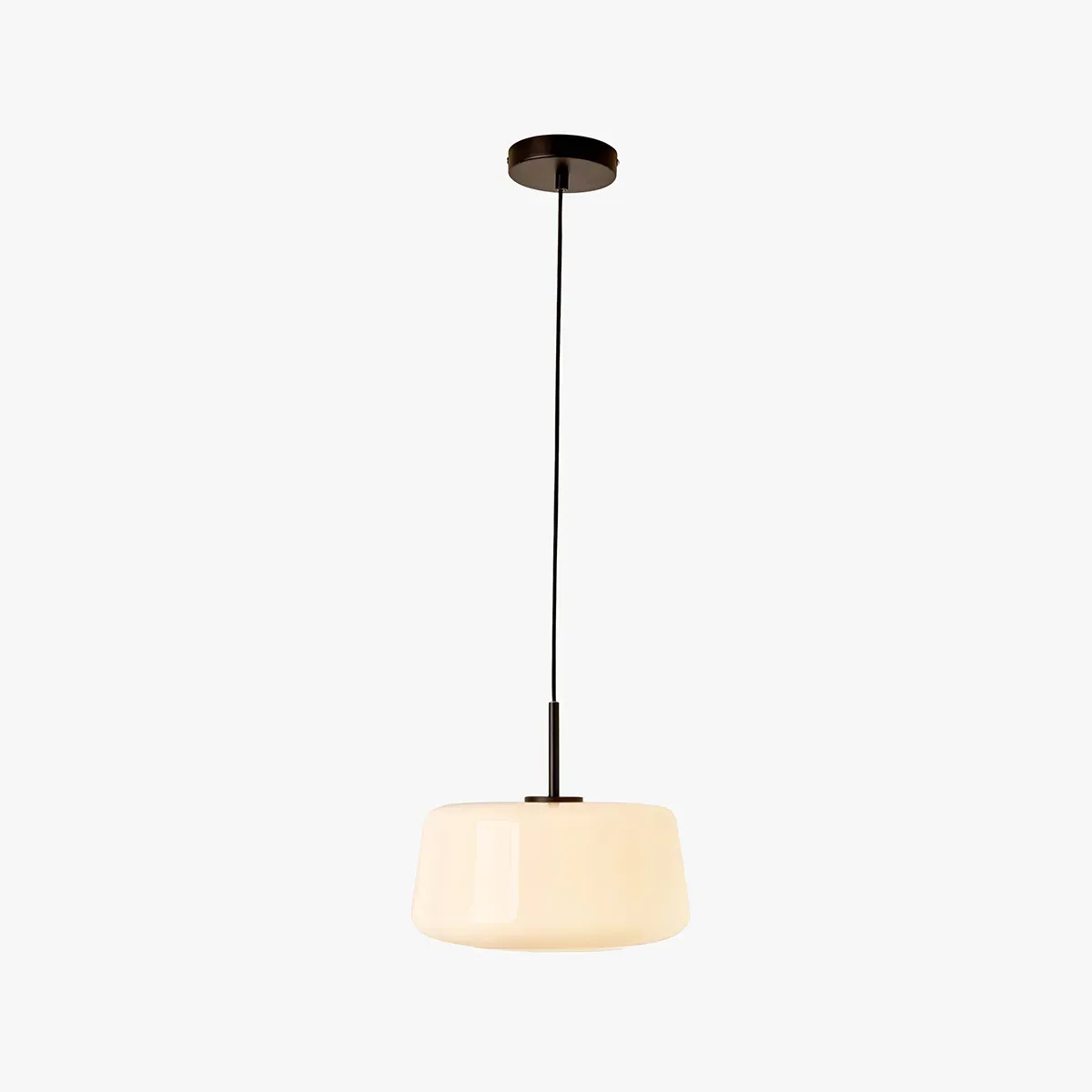 Camilo Pendant Light - White, Opal Glass by Perch & Parrow