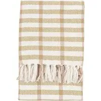 Cira Grid Woven Throw - Green alternate view