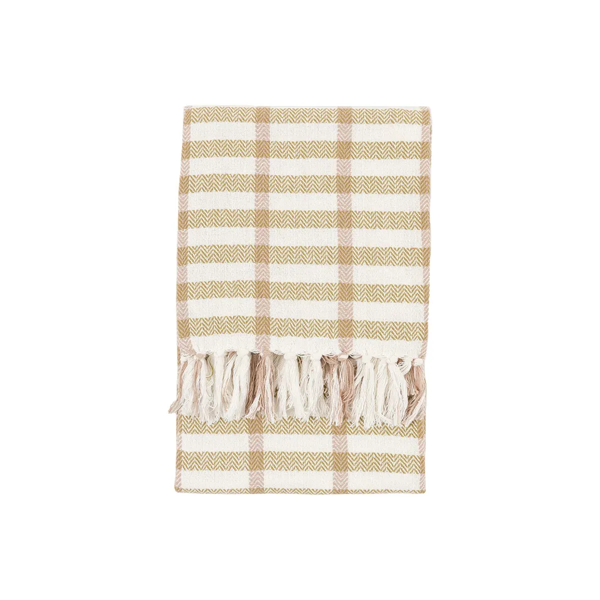 Cira Grid Woven Throw - Green product