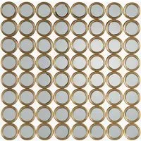 Circles Wall Mirror - Gold alternate view