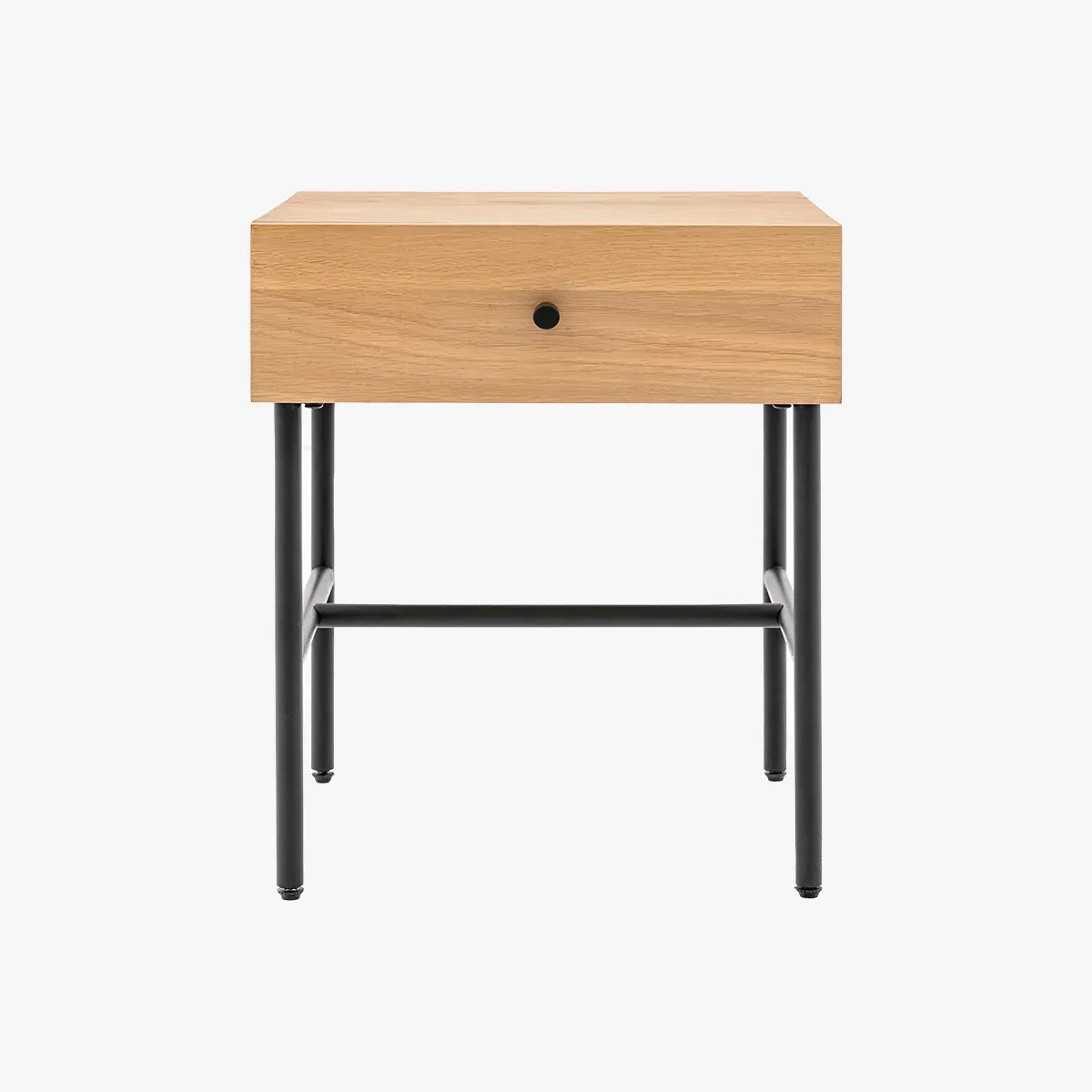 Citi Bedside Table - Oak, Black product