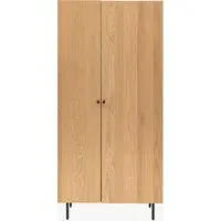 Citi Wardrobe - Oak, Black alternate view