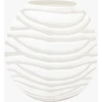 Clara Medium Carved Glass Vase - Handblown alternate view