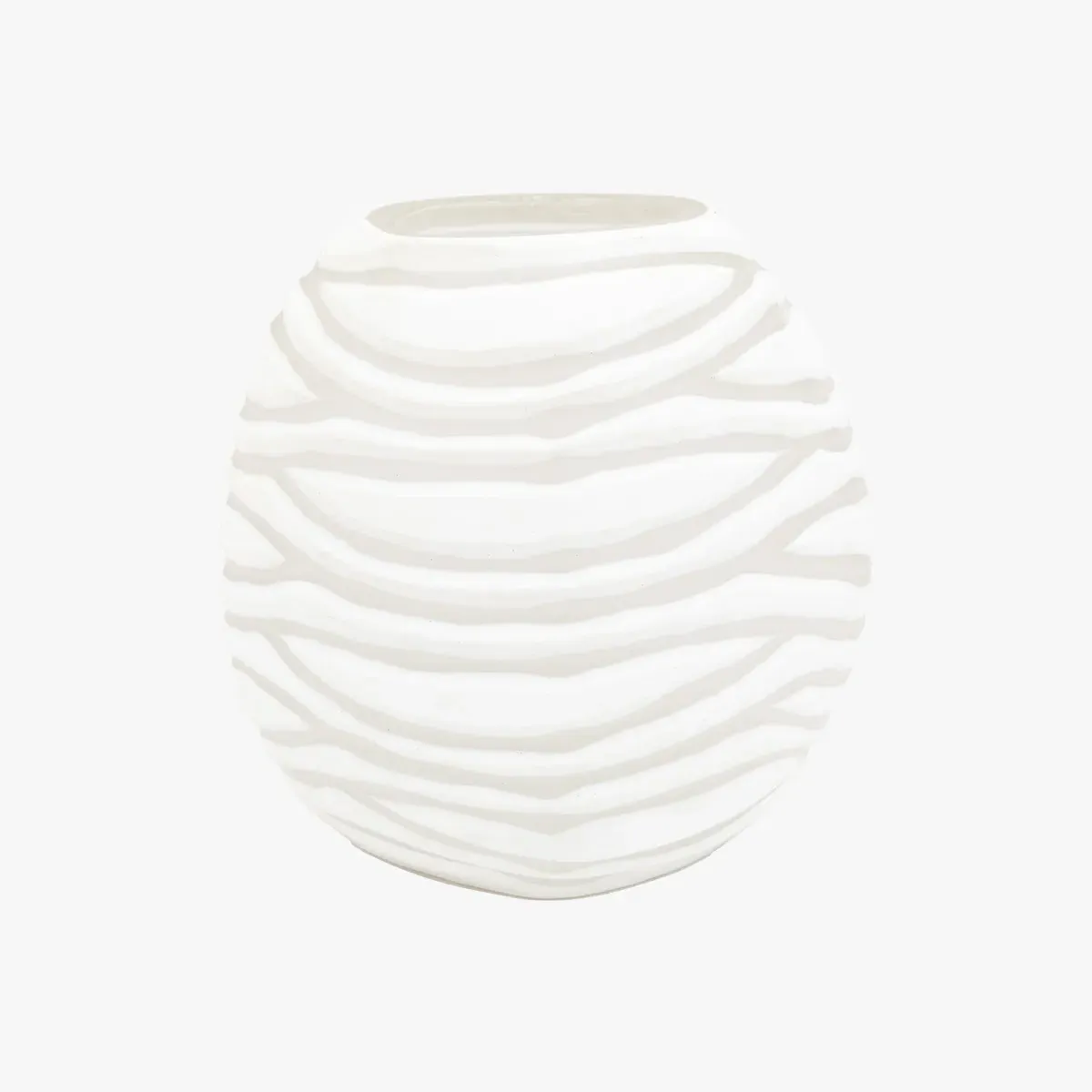 Clara Medium Carved Glass Vase - Handblown product