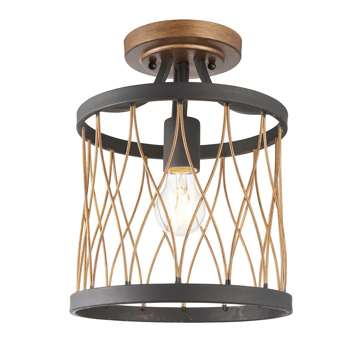 Clark Flush Light - Matt Black, Rustic Bronze product