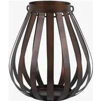 Clarus Small Bulb Lantern - Brown by Perch & Parrow, image 2