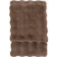 Cloud Rabbit Fur Throw - Mocha by Perch & Parrow, image 2