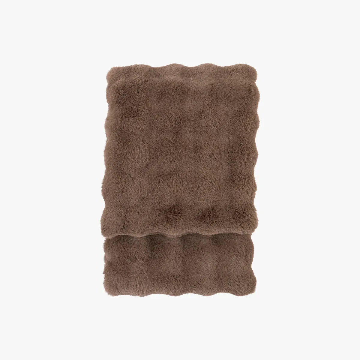 Cloud Rabbit Fur Throw - Mocha by Perch & Parrow