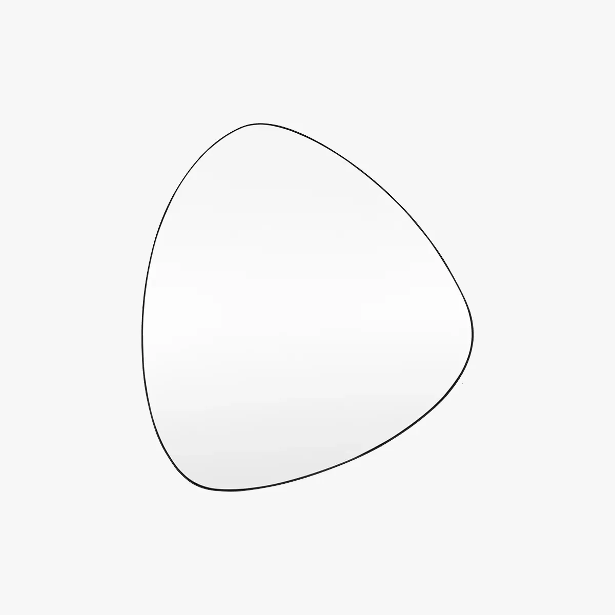 Cobble Small Freeform Wall Mirror - Black product