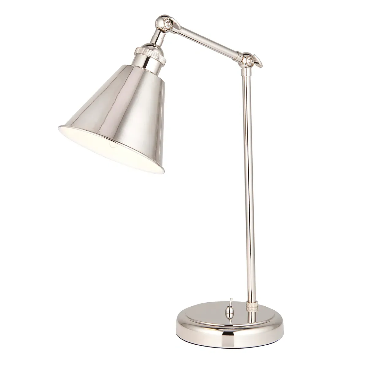 Cono Table Light - Bright Nickel, Metal product