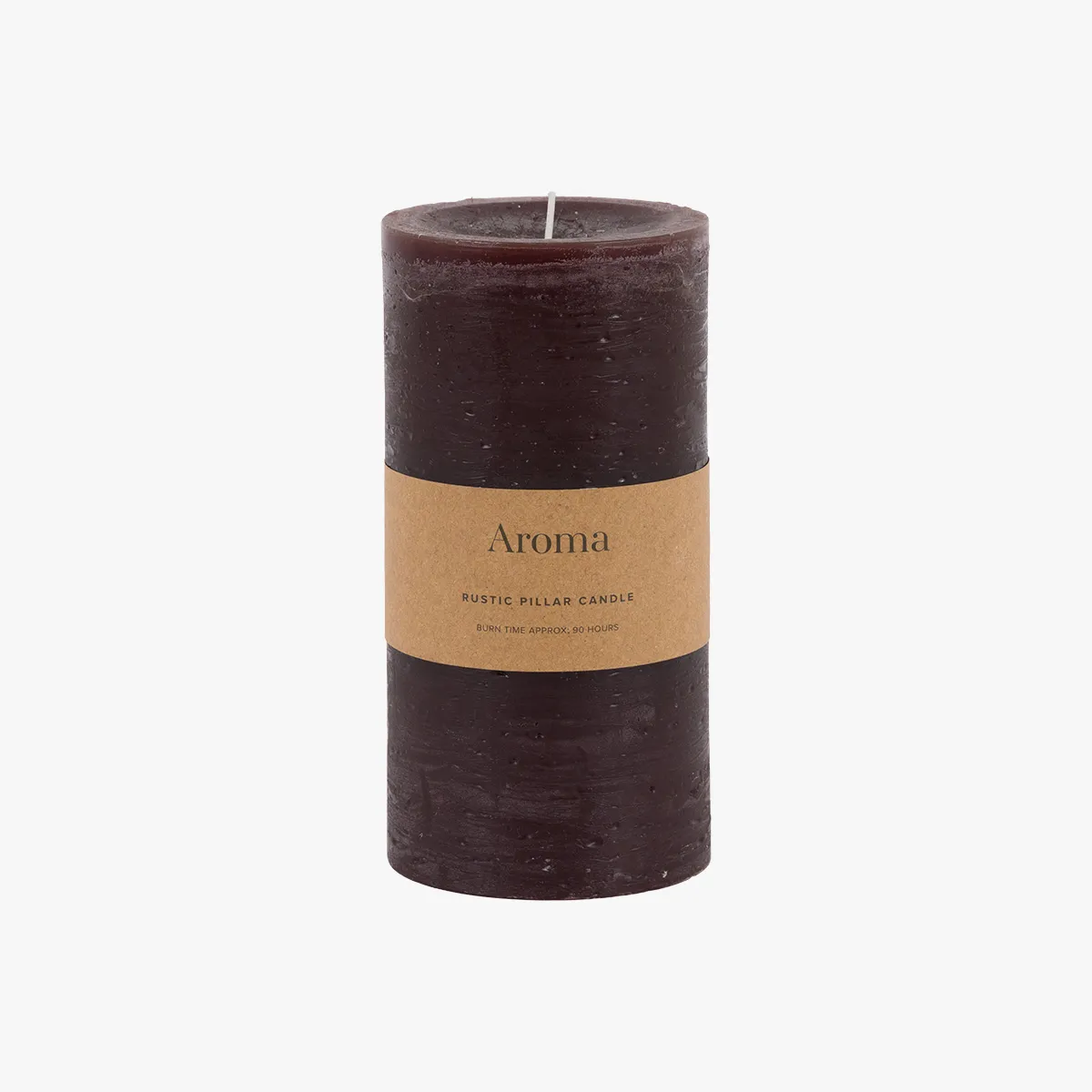 Country Medium Pillar Candle Pack of 2 - Rustic Espresso by Perch & Parrow