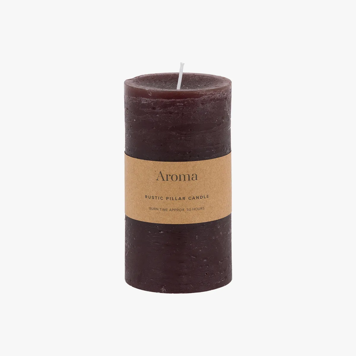 Country Small Pillar Candle Pack of 2 - Rustic Espresso by Perch & Parrow