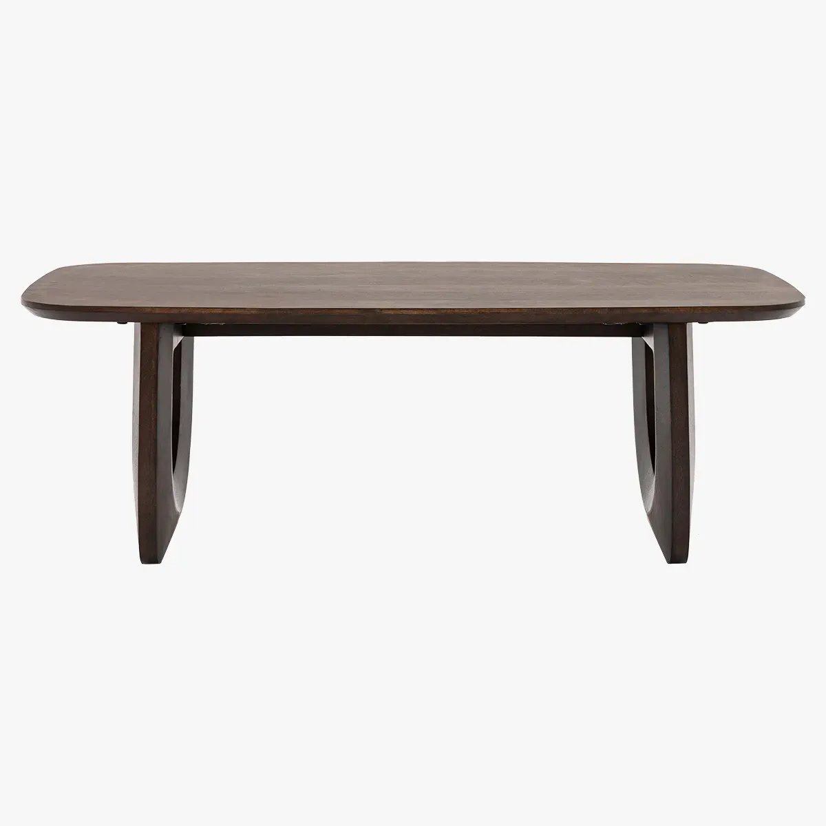 Crescent Coffee Table - Dark Wood product