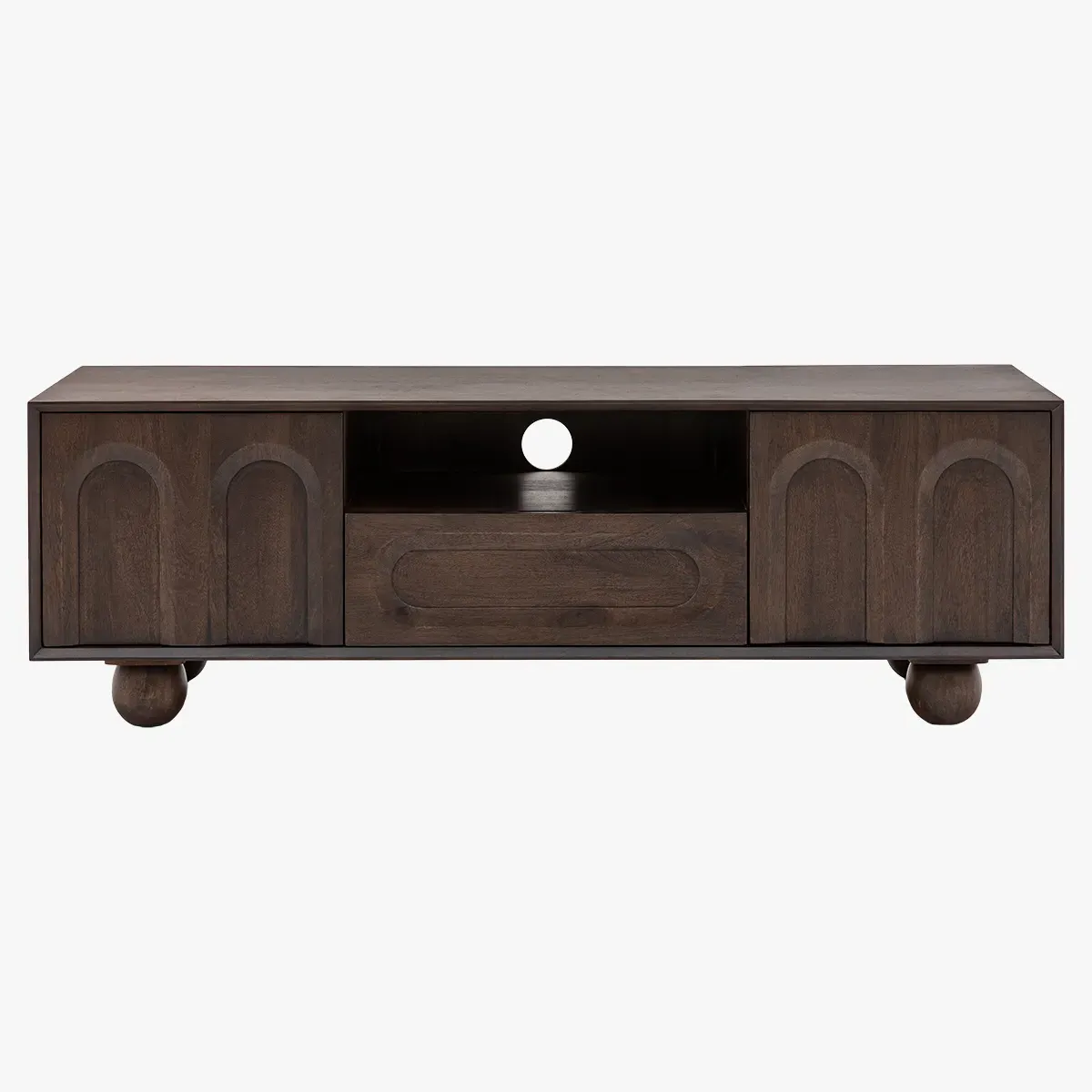Crescent Media Unit - Dark Wood product