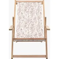 Deck Chair with Recline - Rose Flora, Acacia alternate view