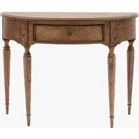 Demi Lune Console Table - Natural, Mindy Wood alternate view
