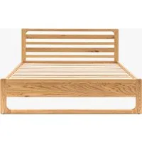 Double Bed Frame - Natural, Solid Oak alternate view