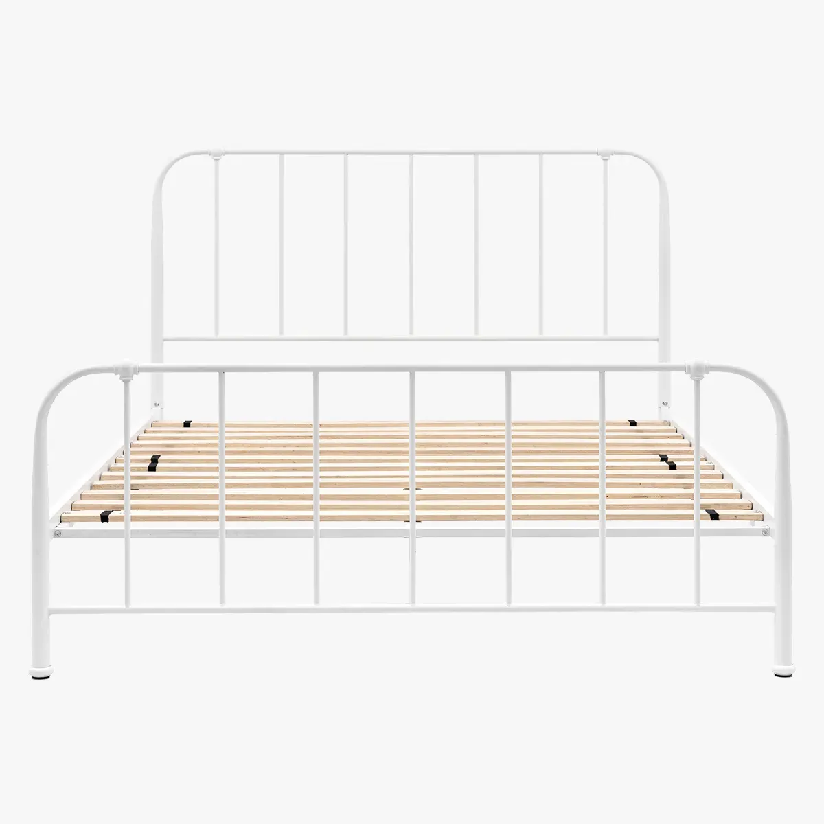 Double Bedstead with Ironwork Frame - Ivory product