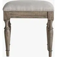 Dressing Stool with Marquetry - Beige, Wood alternate view