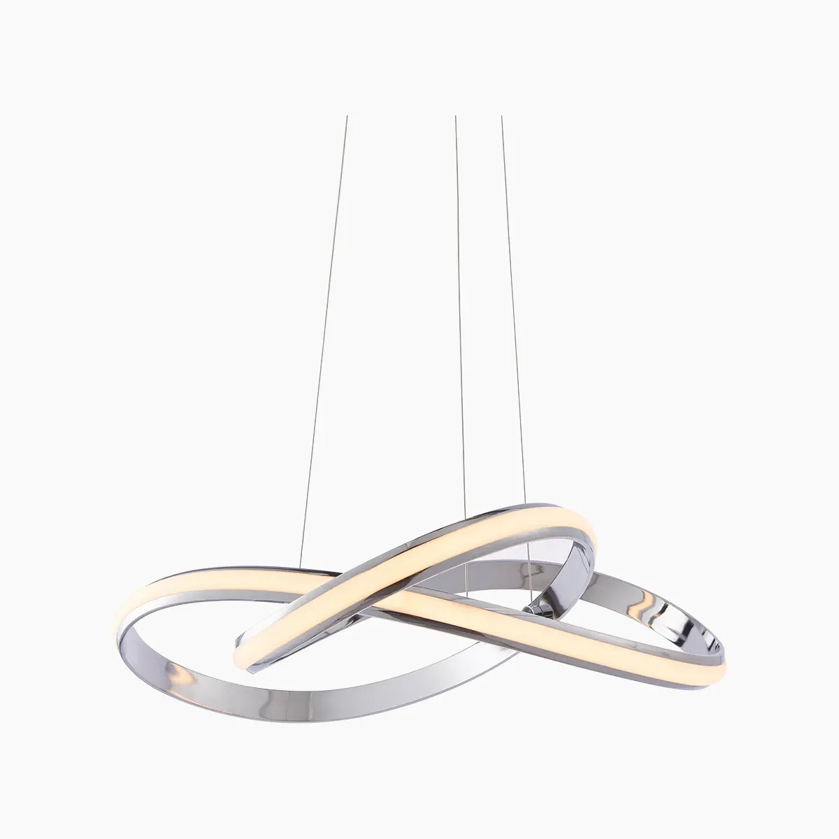 Drop Pendant Light with LED - Silver, Chrome product