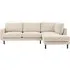 Dwell 4-Seater Right Hand Chaise Sofa - Cream by Perch & Parrow, image 3