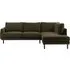 Dwell 4-Seater Right Hand Chaise Sofa - Olive by Perch & Parrow, image 3