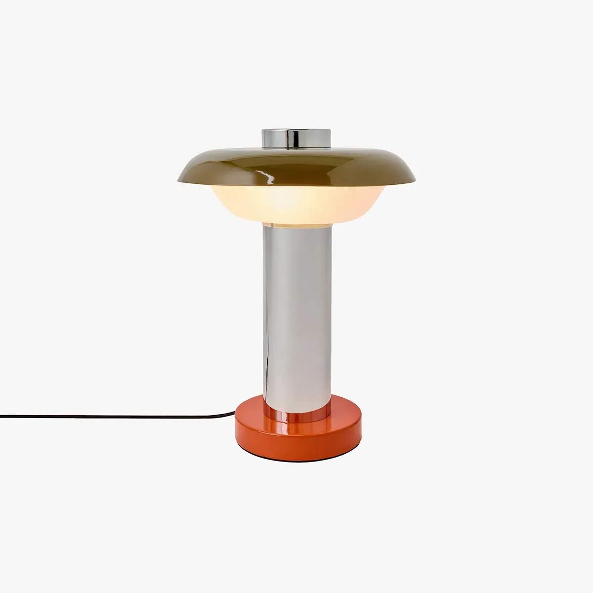 Eero Chrome Table Lamp - Opal Glass by Perch & Parrow