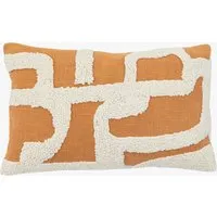 Elements Embroidered Cushion - Apricot alternate view