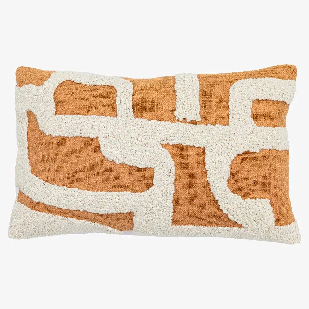 Elements Embroidered Cushion - Apricot product