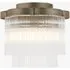 Elvira Flush Ceiling Light - Antique Brass, Clear Glass by Perch & Parrow, image 3