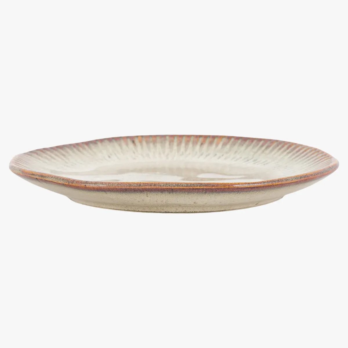 Farmhouse Ridged Side Plate, Set of 4 - Stone product