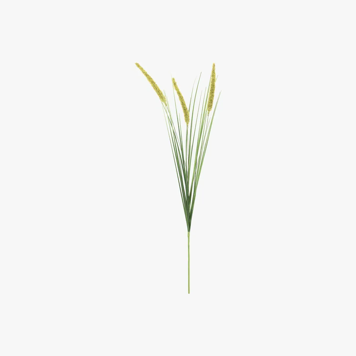 Faux Grass with Seed Heads Stem, Set of 12 - Green product