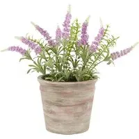 Faux Lavender in Rustic Pot - Lilac alternate view