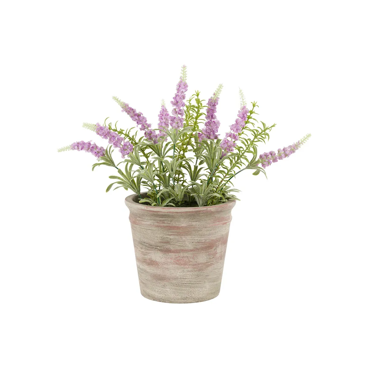 Faux Lavender in Rustic Pot - Lilac product