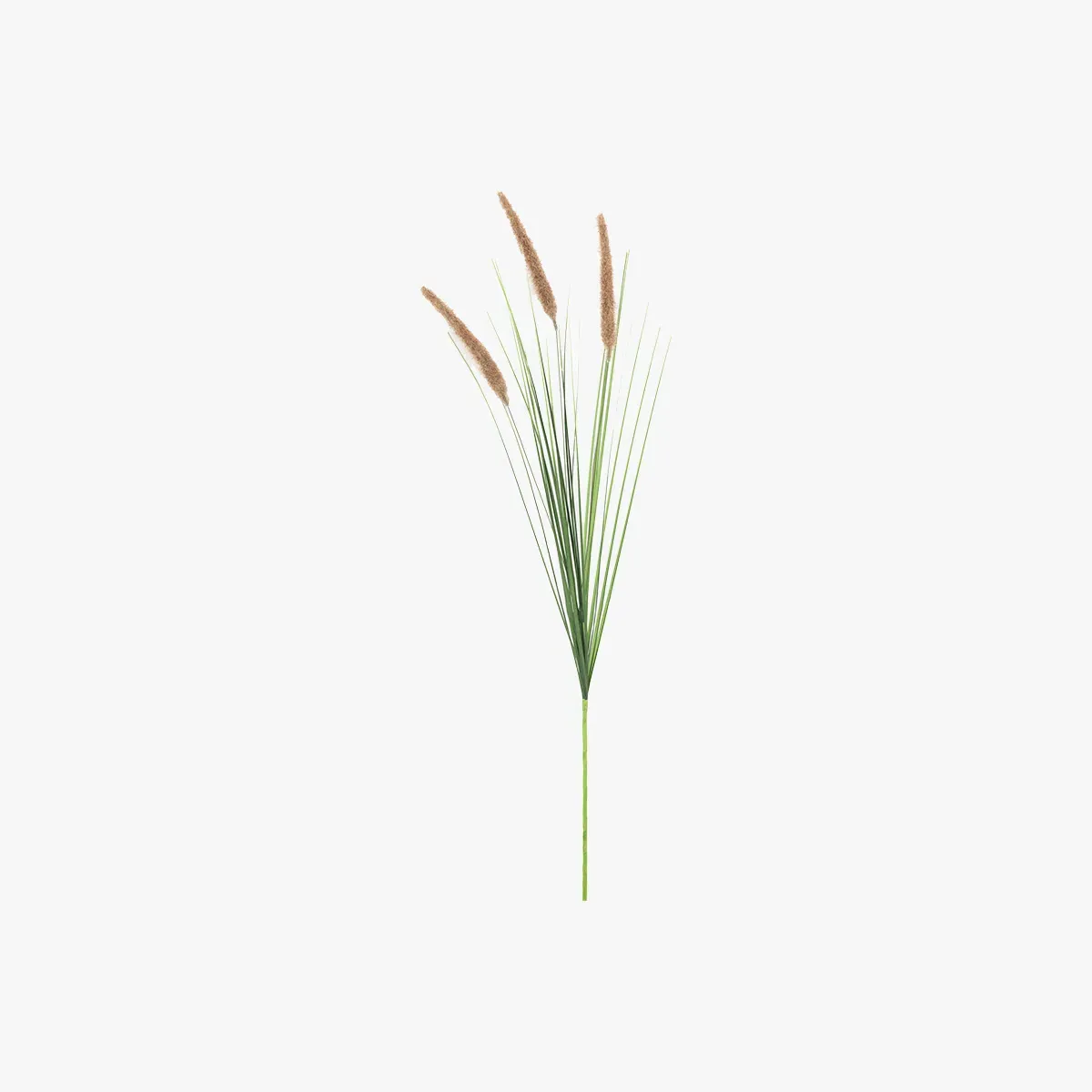 Faux Natural Grass with Seed Heads Stem Set of 12 - Natural product