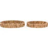 Feyre Woven Round Tray - Natural, Set of 2 alternate view
