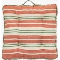 Fiesta Stripe Woven Floor Cushion - Apricot alternate view