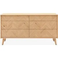 Finn Chest of Drawers - Beige, Oak alternate view