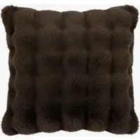 Fiora Faux Rabbit Fur Cushion Pack of 2 - Chestnut by Perch & Parrow, image 2