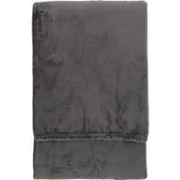 Flannel Fleece Throw - Grey by Perch & Parrow, alternate view