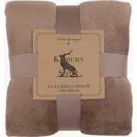 Flannel Fleece Throw - Mocha by Perch & Parrow, image 2