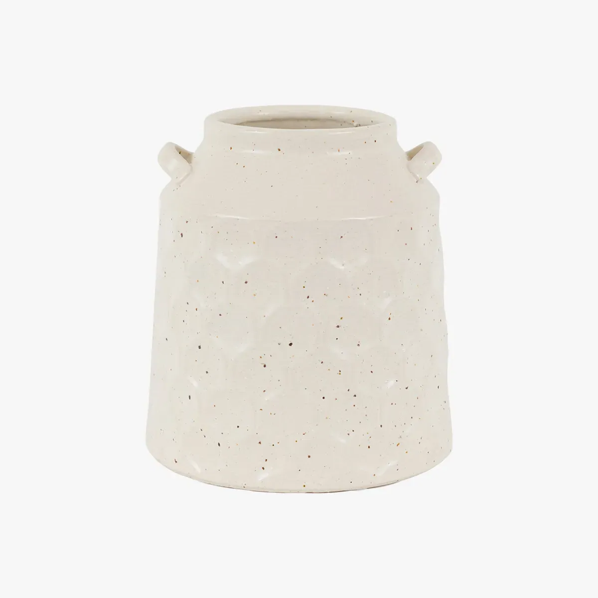 Fleck Ceramic Utensil Jar - Natural by Perch & Parrow