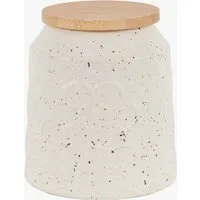 Fleck Large Ceramic Jar - Natural by Perch & Parrow, image 2